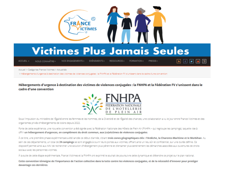 Hébergements d’urgence des victimes de violences conjugales dans des ...